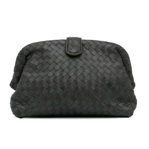 New Bottega Veneta The Lauren 1980 Clutch Dark Grey Color
Intrecciato Weave